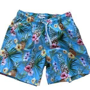Men’s Trunks brand floral Hawaiian swimming‎ trunks shorts size  medium